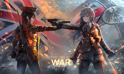 Savaş Alanı, Savaş Alanı 1, Orijinal (Anime), HD masaüstü duvar kağıdı HD wallpaper