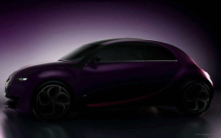 Citroen Revolte Concept 5, purple coupe, concept, citroen, revolte, cars, HD wallpaper