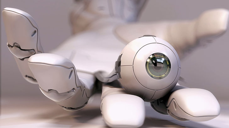 يد روبوت بيضاء ، روبوت ، مستقبلي ، Deus Ex: Human Revolution ، Sarif Industries، خلفية HD