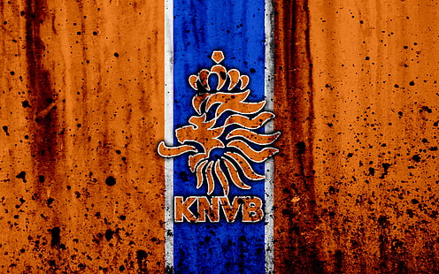 Futebol, Seleção Nacional de Futebol da Holanda, Emblema, Logotipo, Holanda, HD papel de parede HD wallpaper
