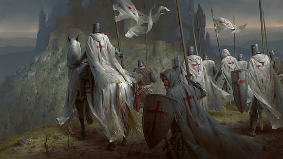  Fantasy, Knight, Templar, HD wallpaper HD wallpaper