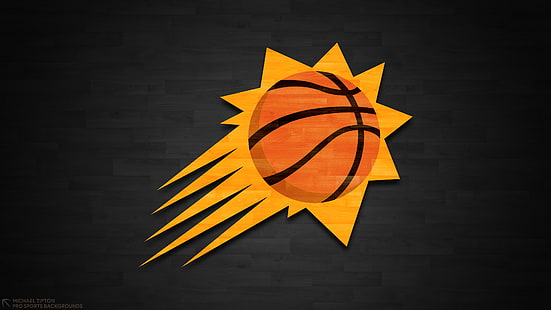 كرة السلة ، فينيكس صنز ، لوجو ، الدوري الاميركي للمحترفين، خلفية HD HD wallpaper