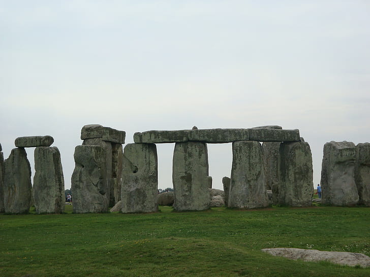 Stonehenge, Angleterre, formation rocheuse, Angleterre, nature, Stonehenge, faire du tourisme, Fond d'écran HD