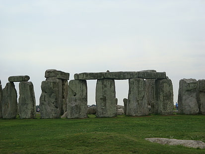 ستونهنج ، إنجلترا ، التكوين الصخري ، إنجلترا ، الطبيعة ، ستونهنج ، المعالم السياحية، خلفية HD HD wallpaper