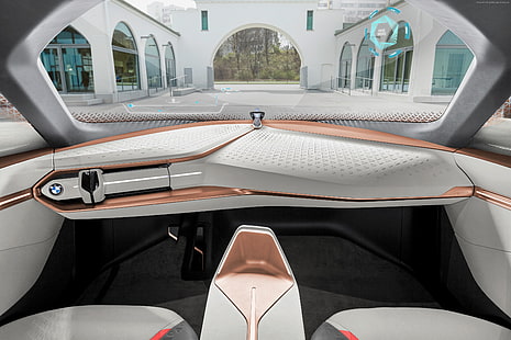 mobil masa depan, BMW Vision Next 100, interior, Wallpaper HD HD wallpaper