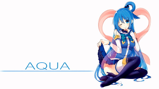 Aqua (KonoSuba), Kono Subarashii Sekai ni Shukufuku wo!, HD тапет HD wallpaper