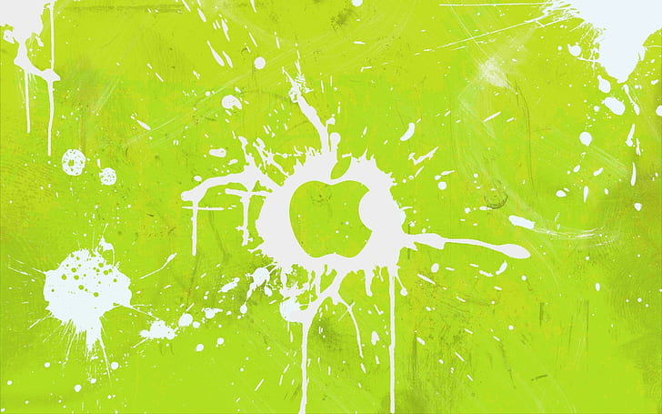 Apple Inc., schizzi di vernice, Sfondo HD
