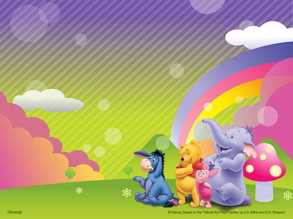 karikatur, niedlich, disney, pfui, winnie The Pooh, HD-Hintergrundbild HD wallpaper