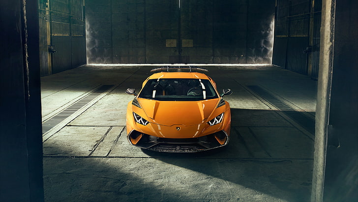 Super Car, hangar, Lamborghini Huracan, Lamborghini, Sfondo HD