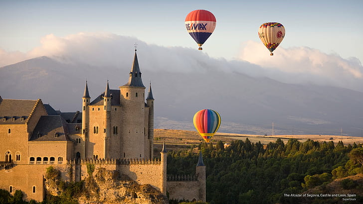 The Alcazar of Segovia, Castile and Leon, Spain, Landmarks, HD wallpaper