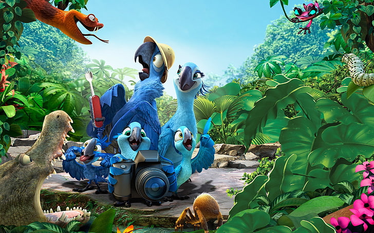 Rio 2, animation, forest, Movies, HD wallpaper | Wallpaperbetter