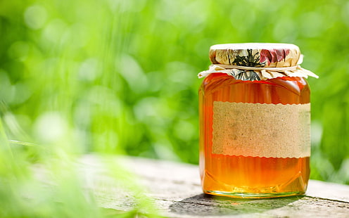 *** Jar Of Honey ***, miele, dolci, cibo, 3d e astratto, Sfondo HD HD wallpaper