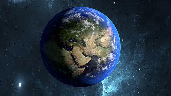 planeta, terra, ásia, mundo, universo, espaço, céu, globo, HD papel de parede HD wallpaper
