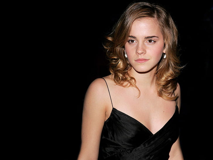 Emma Watson High Quality Hd In Black エマワトソン 高 品質 エマ ワトソン 黒 Hdデスクトップの 壁紙 Wallpaperbetter