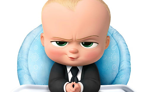 The Boss Baby 2017, ilustracja Boss Baby, filmy, filmy z Hollywood, hollywood, animowany, film, Tapety HD HD wallpaper