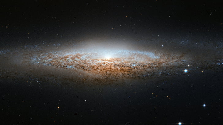 vía láctea, Hubble, espacio, galaxia, 8k, Fondo de pantalla HD