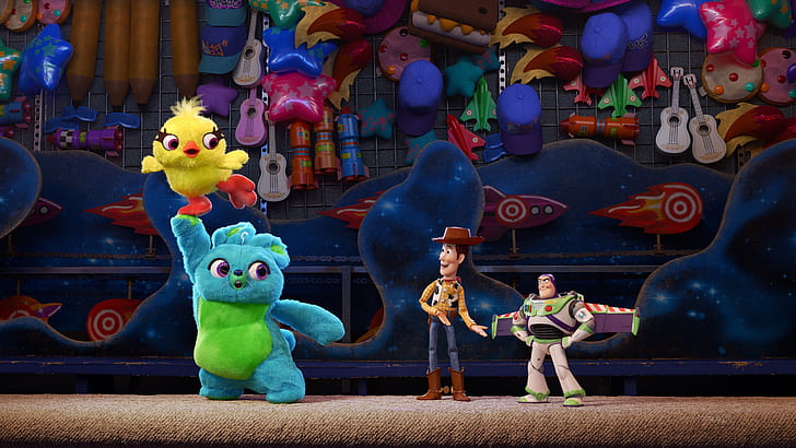 Film, Toy Story 4, Buzz Lightyear, Toy Story, Woody (Toy Story), Sfondo HD