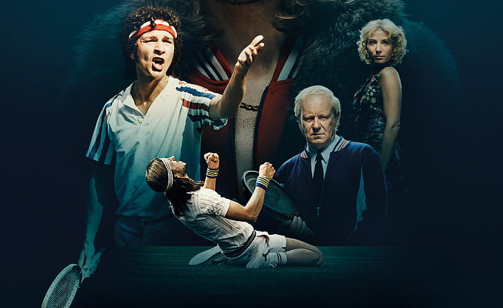 테니스 디지털 포스터, 비요른 보그, 존 맥켄로, 테니스 선수, 2017, 4K, HD 배경 화면