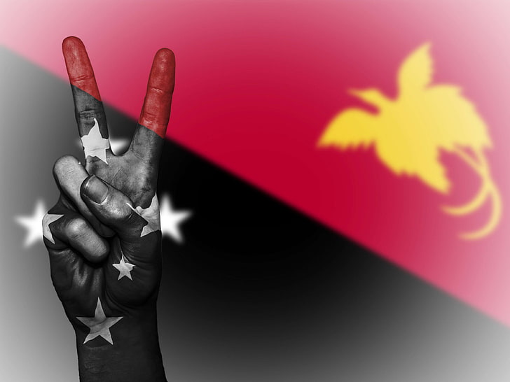 фон, банер, цветове, държава, знаме, флаг, изображения, запас, снимка, графика, ръка, икона, илюстрация, нация, национал, Папуа Нова Гвинея, мир, роялти, държава, символ, туризъм, пътуване, HD тапет