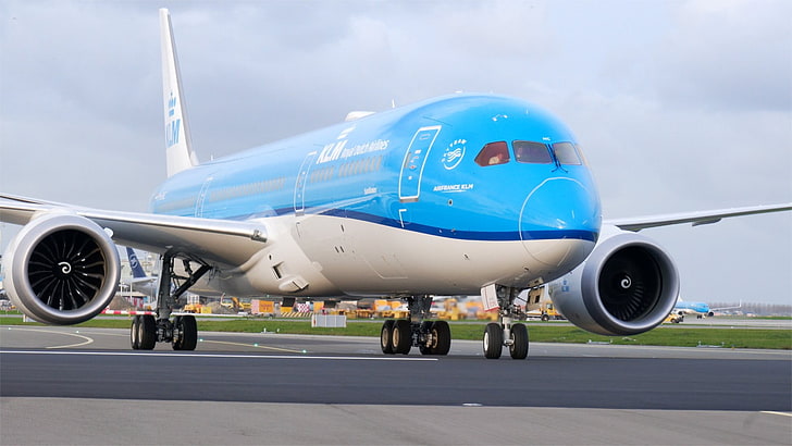 KLM 787、ドリームライナー、航空、飛行機、 HDデスクトップの壁紙