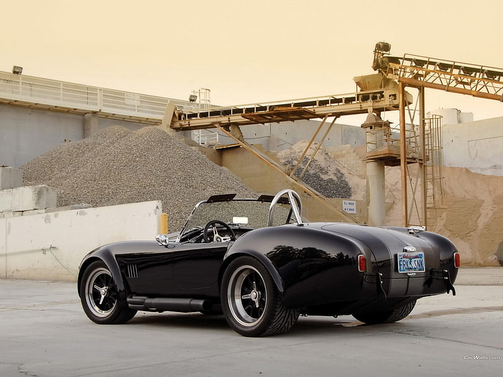 coche de juguete negro y gris, Shelby, Shelby Cobra, grúas (máquina), coche, Fondo de pantalla HD
