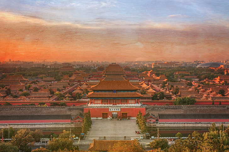 Monumentos, Ciudad Prohibida, Beijing, China, Fondo de pantalla HD