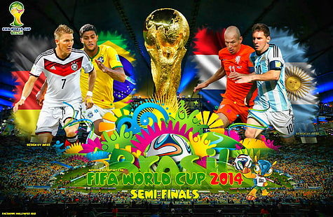 Fifa World Cup 2014 รอบรองชนะเลิศ, FIFA, ฟุตบอลโลก 2014, รอบรองชนะเลิศ, FIFA World Cup 2014 รอบรองชนะเลิศ, วอลล์เปเปอร์ HD HD wallpaper