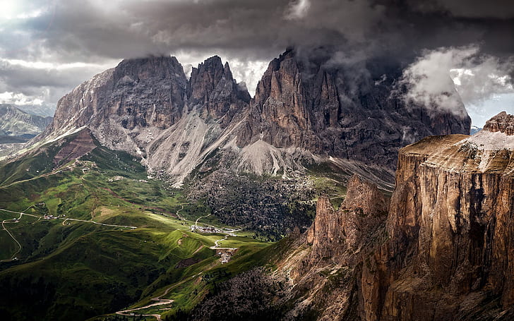 Брента Групп или Брента Доломиты - горная цепь в провинции Трентино, к западу от реки Адидже, Италия, Альпы 2560 × 1600, HD обои