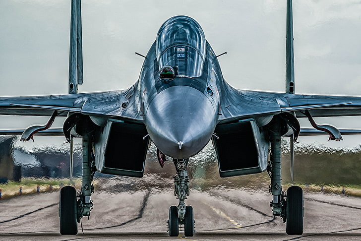 fighter, plane, jet, RAF, Royal Air Force, aeroplane, military aviation, Sukhoi Su-30MKI, HD wallpaper