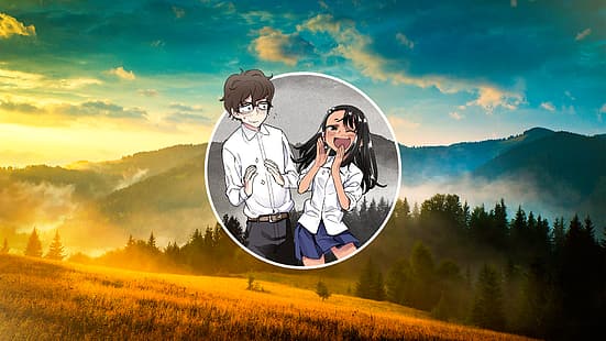 Anime, Anime Mädchen, Anime Jungen, Bitte schikanieren Sie mich nicht, Nagatoro, Nagatoro Hayase, HD-Hintergrundbild HD wallpaper