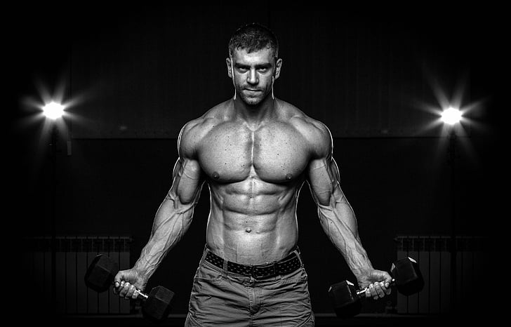 Sport, Gewichtheben, Schwarz & Weiß, Mann, Model, Muskel, HD-Hintergrundbild