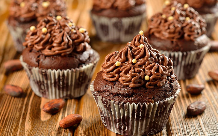 Schokoladen-Schalen-Kuchen, Lebensmittel, Kuchen, Schokolade, 3d und Zusammenfassung, HD-Hintergrundbild