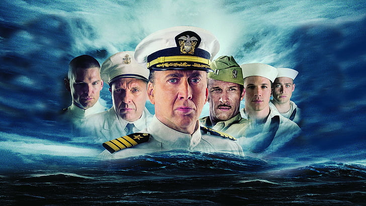 영화, USS 인디애나 폴리스 : 용기의 남자, 니콜라스 케이지, HD 배경 화면