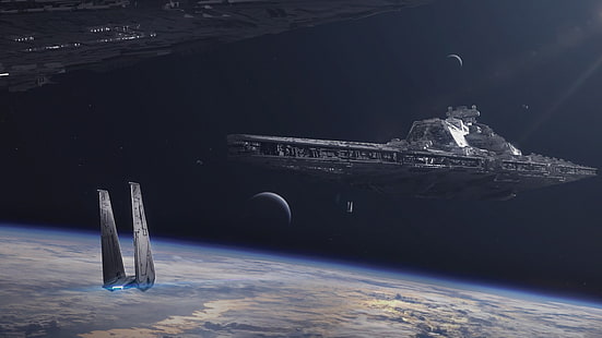 Star Wars, Raumschiff, Raumschiff, Schlachtkreuzer, JULIAN CALLE, Dreadnought der Bellator-Klasse, HD-Hintergrundbild HD wallpaper
