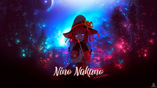 Накано Нино, 5-toubun no Hanayome, аниме девушки, манга, HD обои HD wallpaper