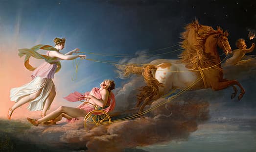 Aurora, Cephalus, griechische Mythologie, klassische Kunst, Malerei, HD-Hintergrundbild HD wallpaper