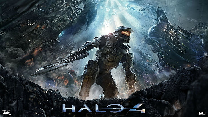 Halo 4 game poster, Halo, Halo 4, video games, HD wallpaper