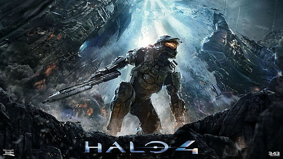 Pôster do jogo Halo 4, Halo, Halo 4, videogames, HD papel de parede HD wallpaper