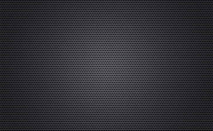 Fond noir trou métallique (petit) I, Aero, noir, fond noir, trou, minimalisme, texture, métal, Fond d'écran HD