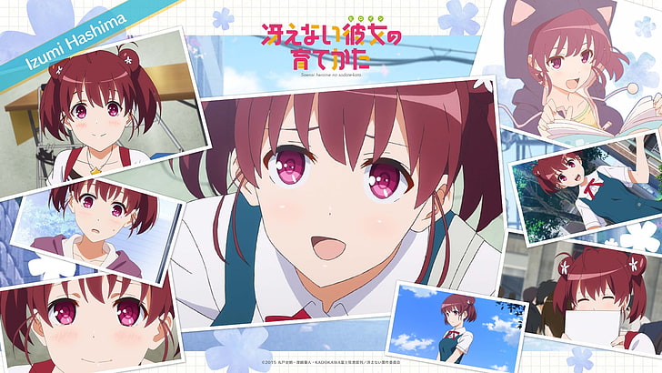 chicas anime, Saenai Heroine no Sodatekata, Hashima Izumi, Fondo de pantalla HD