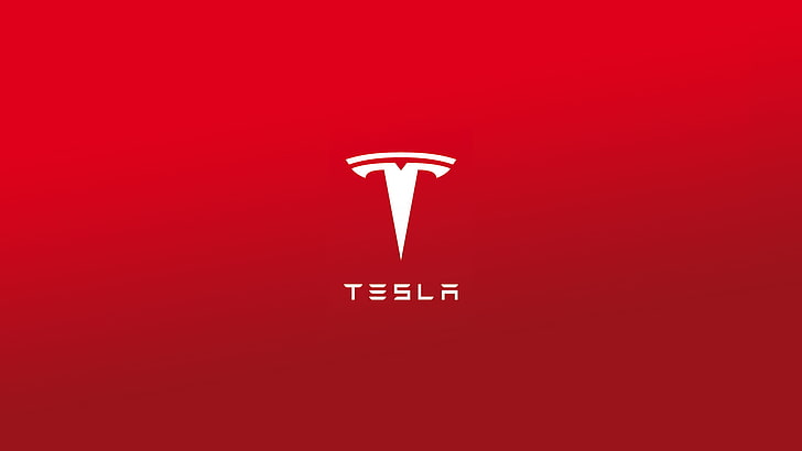 Tesla Motors, logo, Fondo de pantalla HD