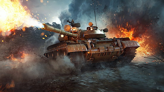 Videospiel, War Thunder, T-54, Panzer, HD-Hintergrundbild HD wallpaper