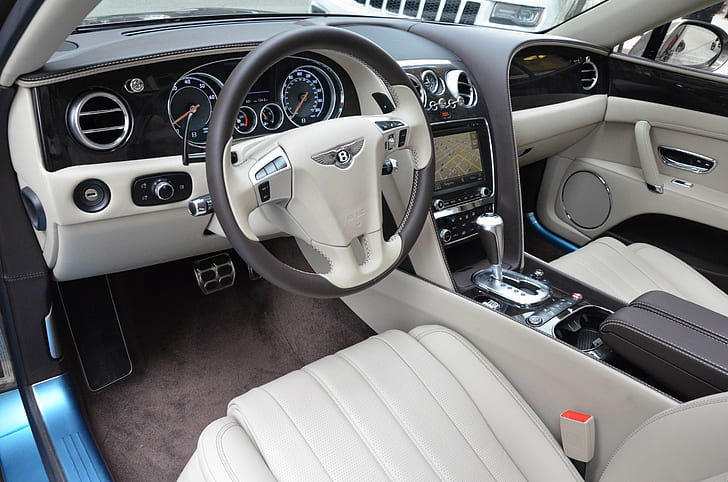 Bentley, volante, lusso, sperone, Sfondo HD