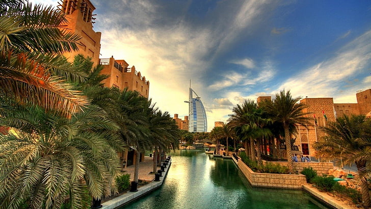 landscape, Burj Al Arab, HD wallpaper