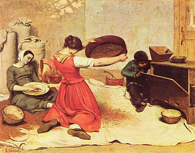 Gustave Courbet, classic art, HD wallpaper HD wallpaper