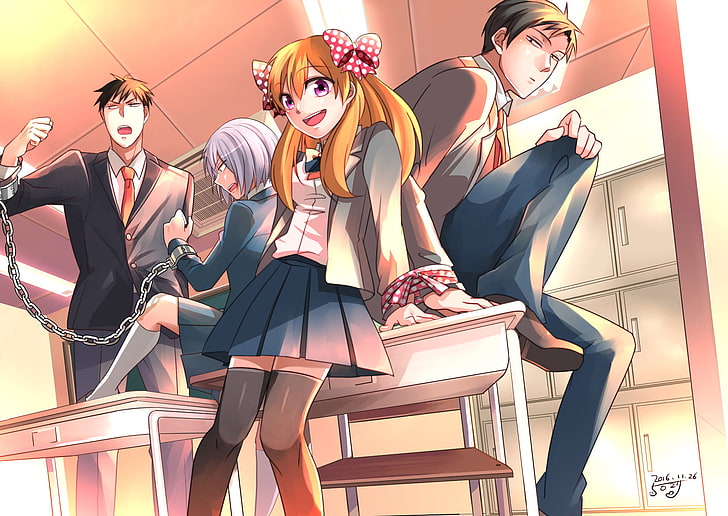 Anime, monatliches Nozaki-Kun für Mädchen, Chiyo Sakura, Umetarou Nozaki, HD-Hintergrundbild