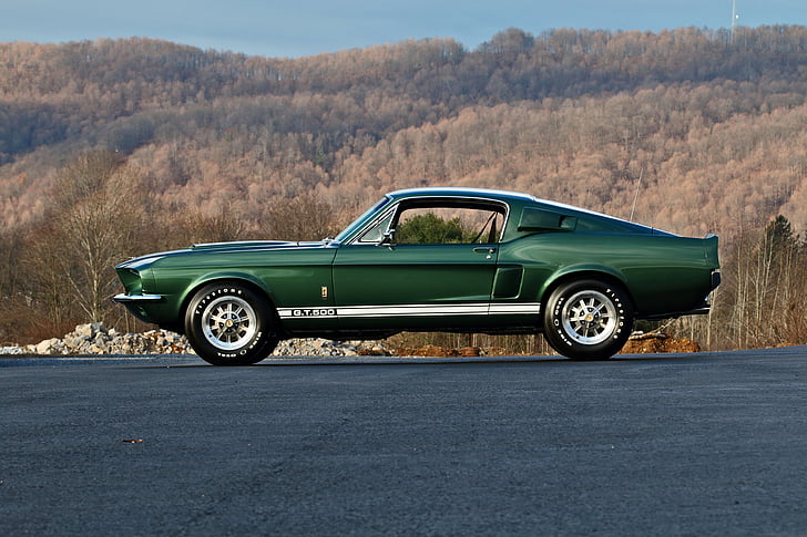 1967, clásico, Fastback, Ford, GT500, músculo, Mustang, antiguo, original, Shelby, EE.UU., Fondo de pantalla HD