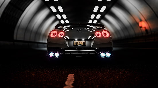 Nissan GTR, Forza Horizon 4, samochód, Nissan, gry wideo, Tapety HD HD wallpaper
