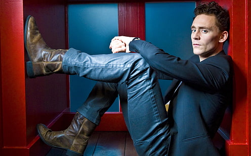 Tom Hiddleston, celebridades masculinas, Tom Hiddleston, hollywood, actor, Fondo de pantalla HD HD wallpaper