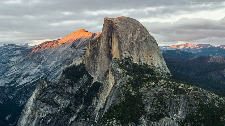 Half Dome, parc national, Yosemite, 8k, montagne, Californie, Fond d'écran HD